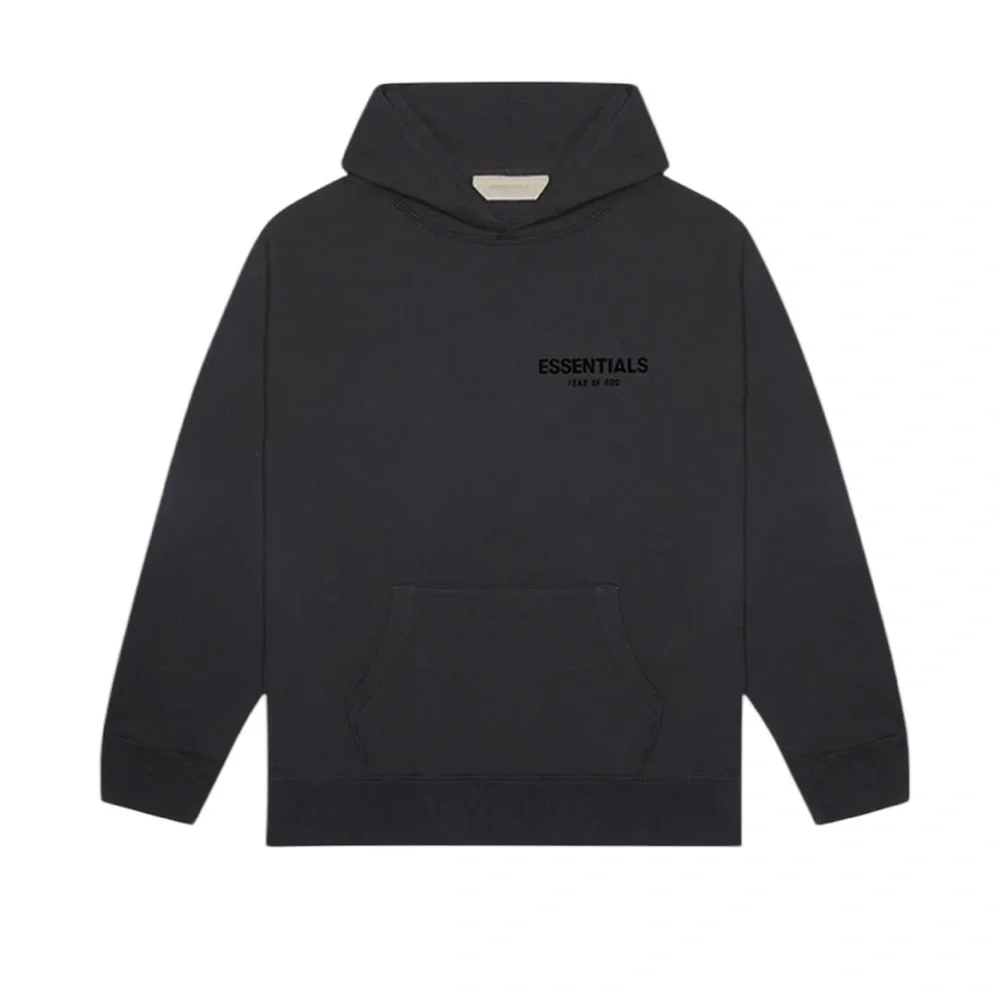 NWT Fear of God Essentials Stretch Limo Black Hoodie- Size Medium
